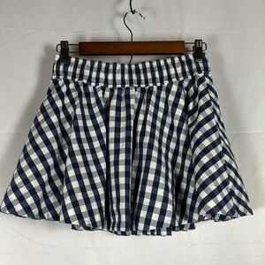 Hollister 90's Y2K Gingham Check Mini Skirt Lined Twee Preppy Bratz Medium